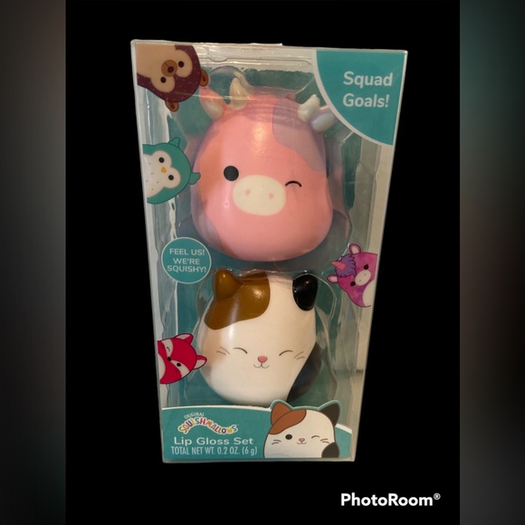 Squishmallow LIP GLOSS SET and NEW Bath Time Tumbler with 3 Bath Bombs - Picture 3 of 5